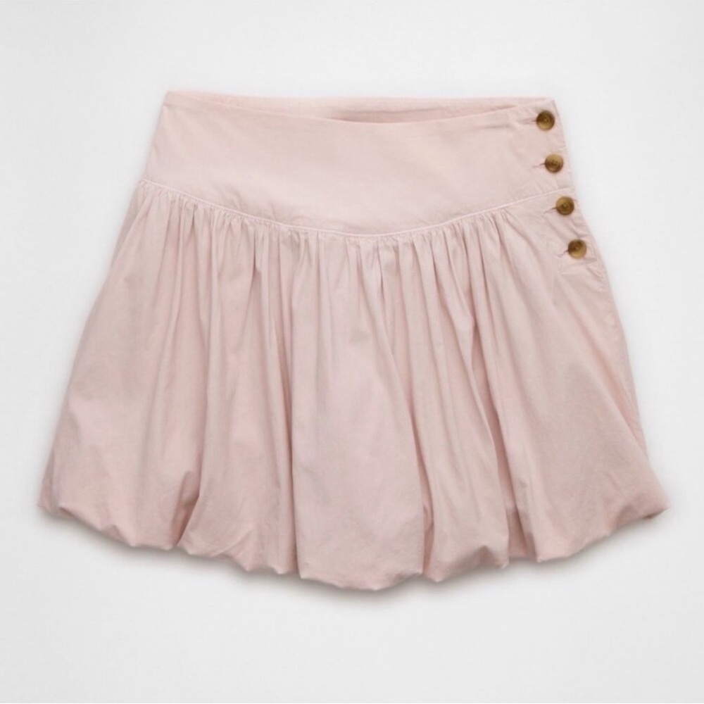 NWT American Eagle Light Pink Mid-Rise Bubble Skort